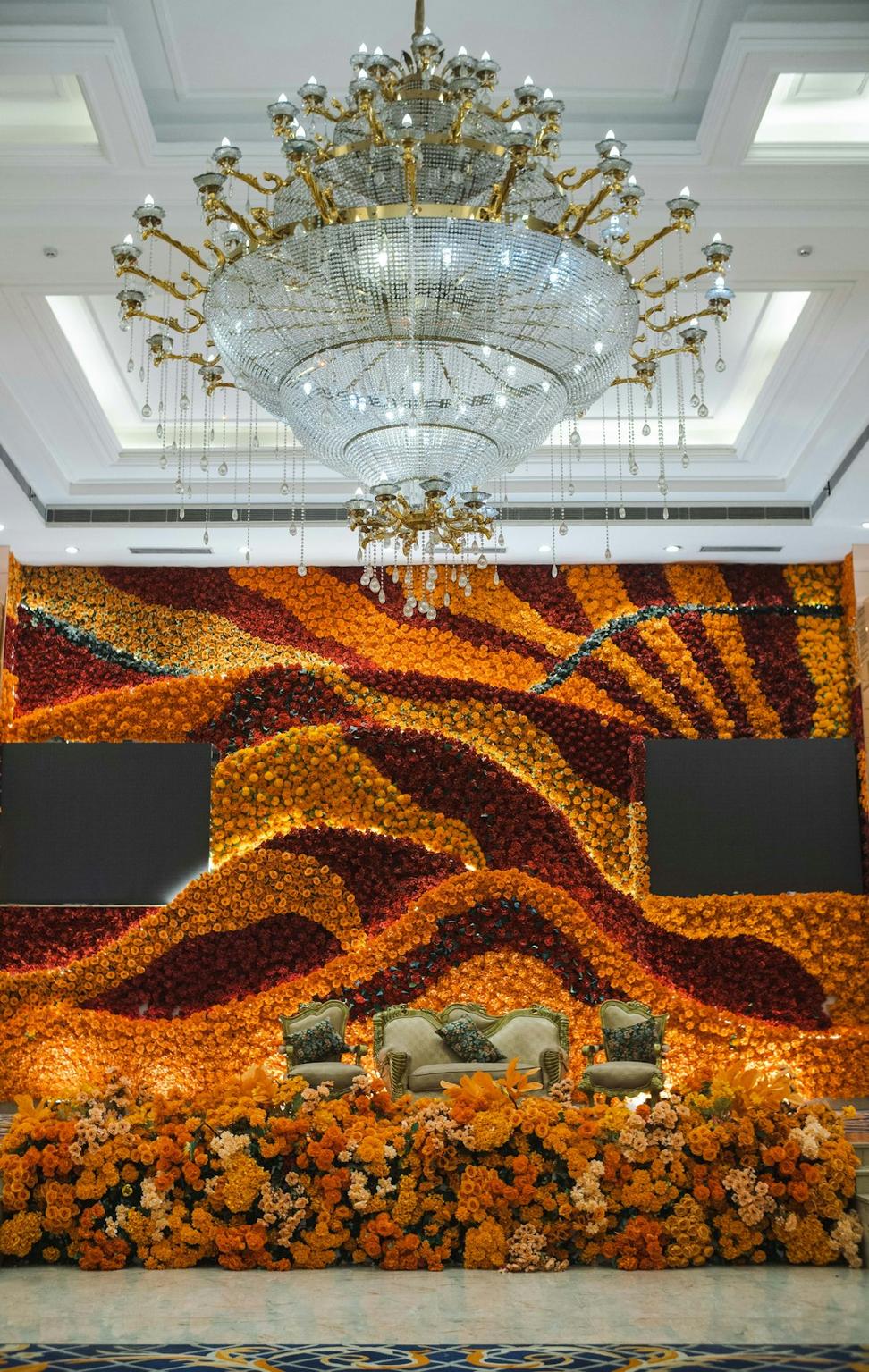 Hotel floral installation